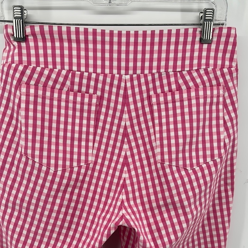 J. McLaughlin Preppy Barbiecore 50s Pin-Up Retro Pink&White Leggings Sz6 - Picture 7 of 12